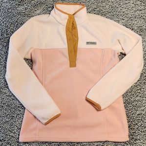 Womens Columbia Benton Springs Quarter Snap Fleece Pullover size small